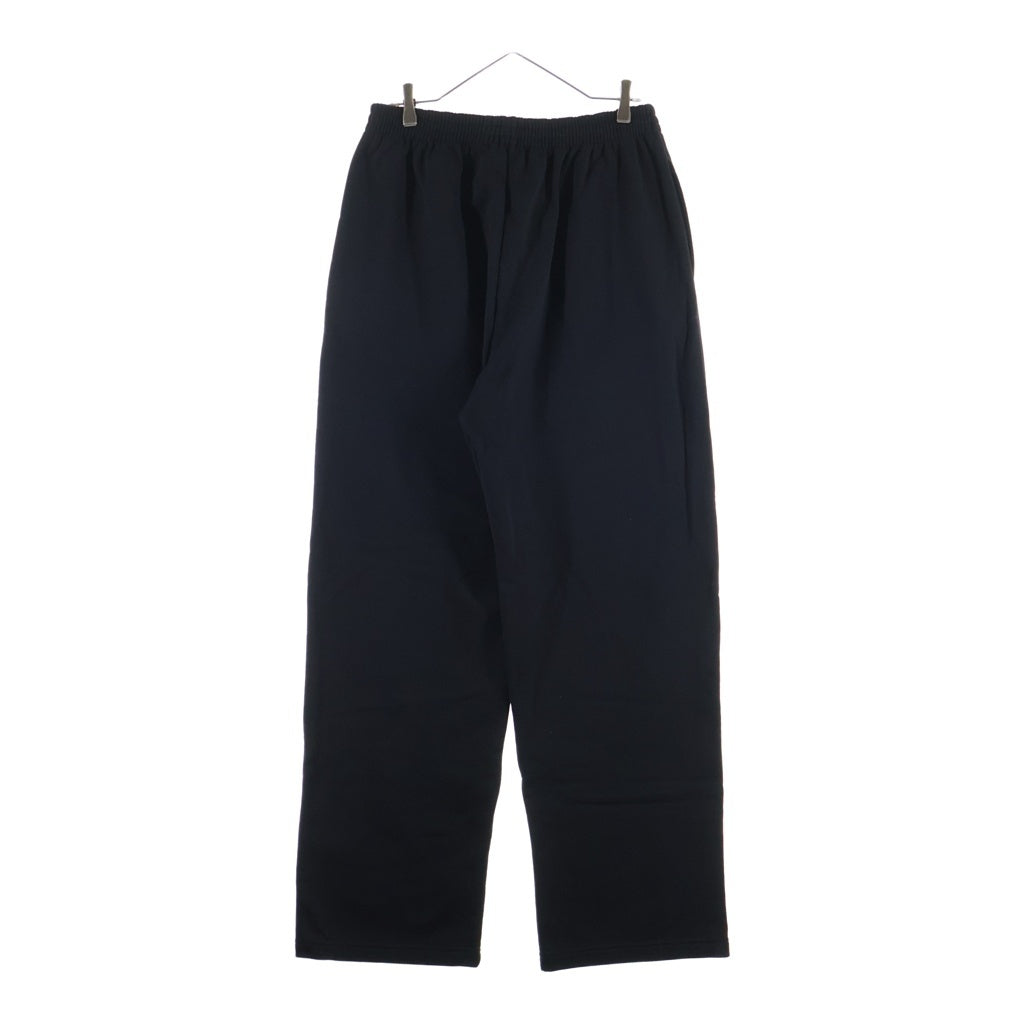 BALENCIAGA(バレンシアガ) 21AW POLITICAL CAMPAIGN LOGO SWEATPANTS ポリティカル キャンペーンロゴエンブロイダリー スウェットパンツ ブラック 674594 TKV19