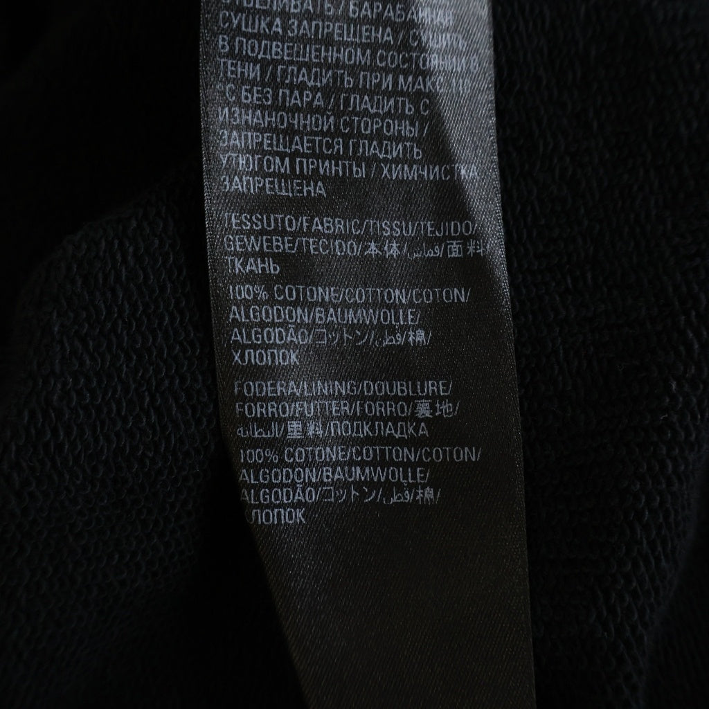 BALENCIAGA(バレンシアガ) 22AW Destroyed DESTROYED LOGO PRINT HOODIE デストロイダメージ加工 ロゴエンブロイダリー プルオーバースウェットパーカー フーディー ブラック 729361 TNVL2