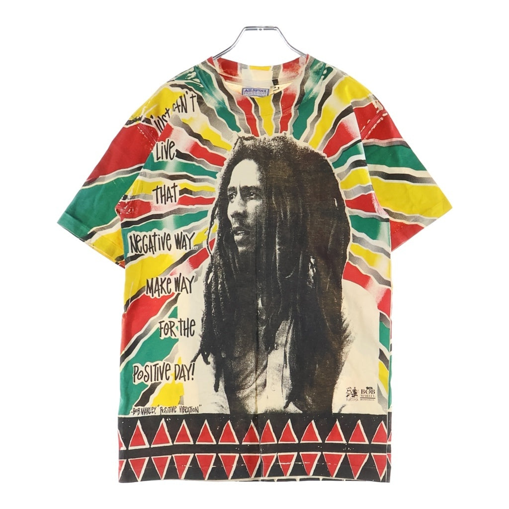 VINTAGE(ヴィンテージ) 90S VINTAGE BOB MARLEY PRINT TEE ヴィンテージ USA製 ボブマーリー フルグラフィックプリント クルーネックTシャツ 半袖 カットソー マルチカラー