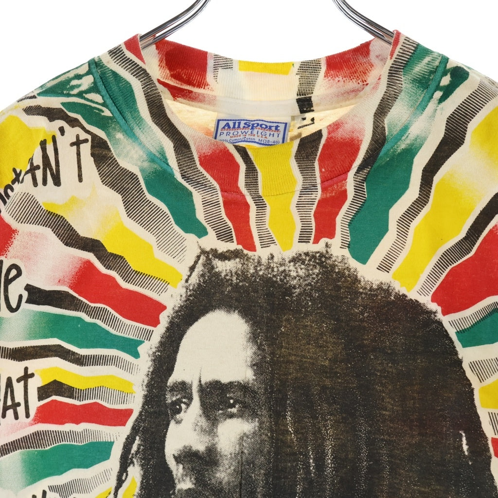 VINTAGE(ヴィンテージ) 90S VINTAGE BOB MARLEY PRINT TEE ヴィンテージ USA製 ボブマーリー フルグラフィックプリント クルーネックTシャツ 半袖 カットソー マルチカラー