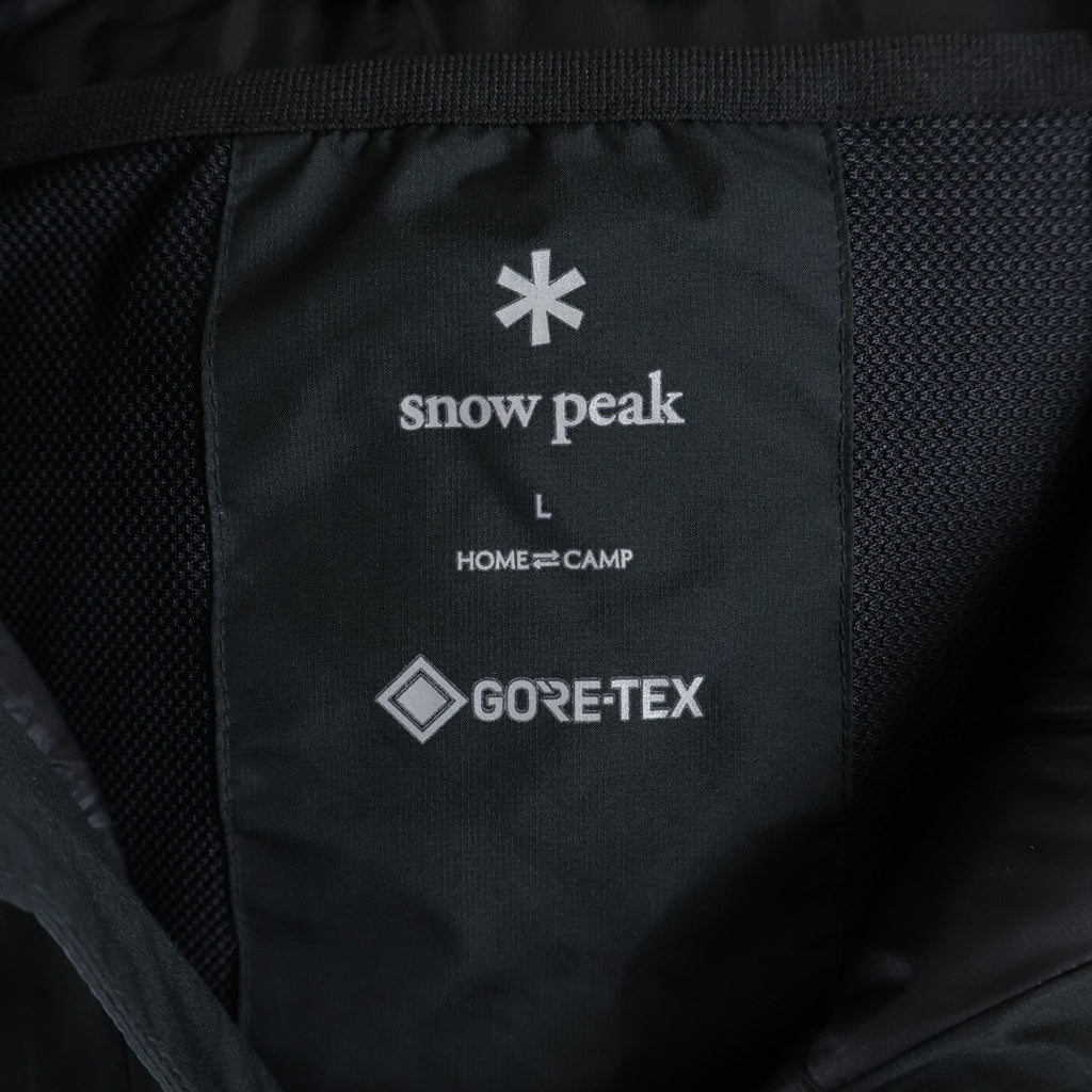 snow peak(スノーピーク) GORE-TEX Weatherproof Down Jacket ゴアテックス ウェザープルーフ ダウンジャケット ブラック JK-25AU006
