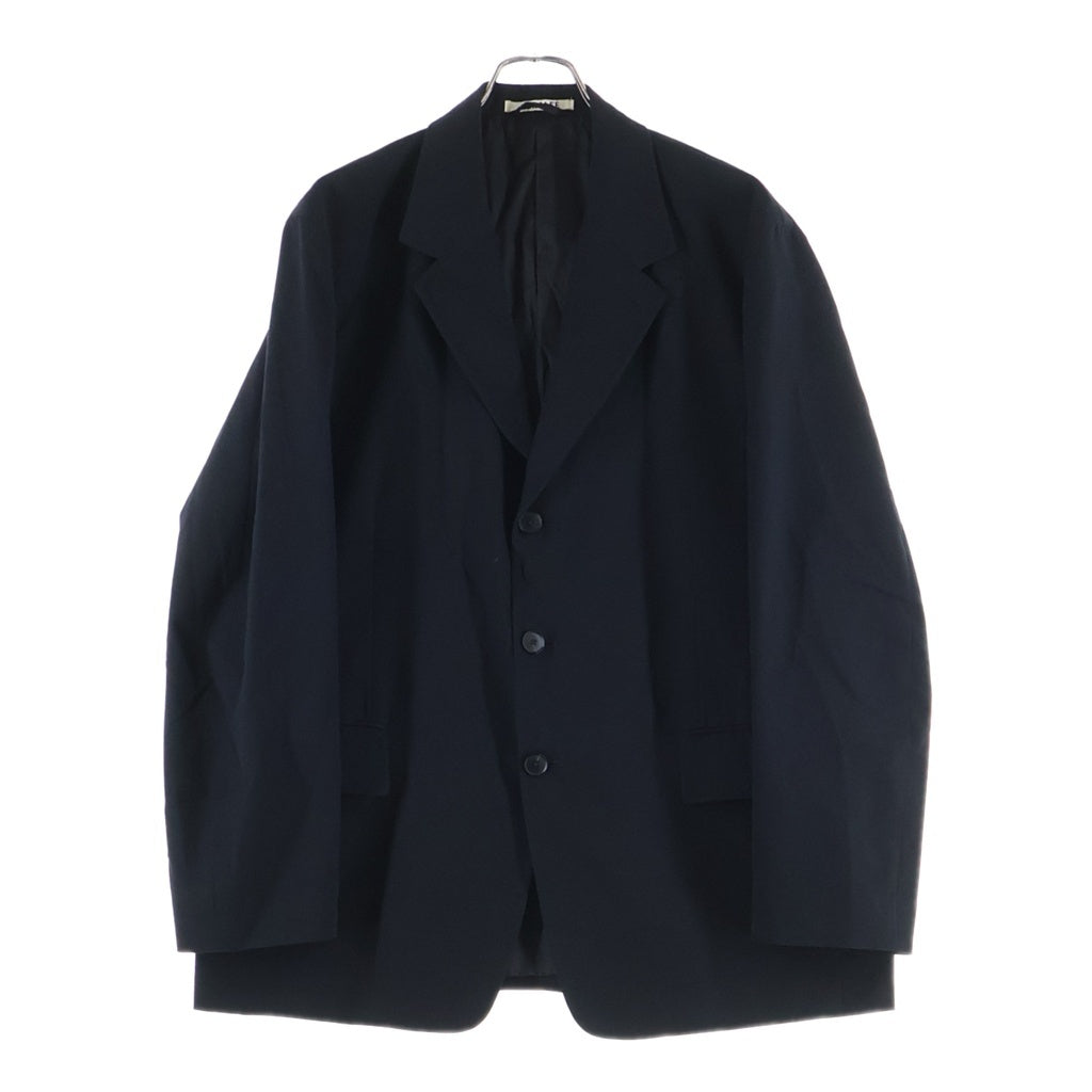 AURALEE(オーラリー) 22AW SUPER FINE WOOL COTTON TWILL OVER JACKET スーパー ファイン ウール コットン ツイル オーバー テーラードジャケット ブラック A22AJ01CW