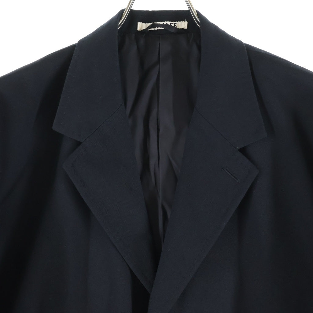 AURALEE(オーラリー) 22AW SUPER FINE WOOL COTTON TWILL OVER JACKET スーパー ファイン ウール コットン ツイル オーバー テーラードジャケット ブラック A22AJ01CW