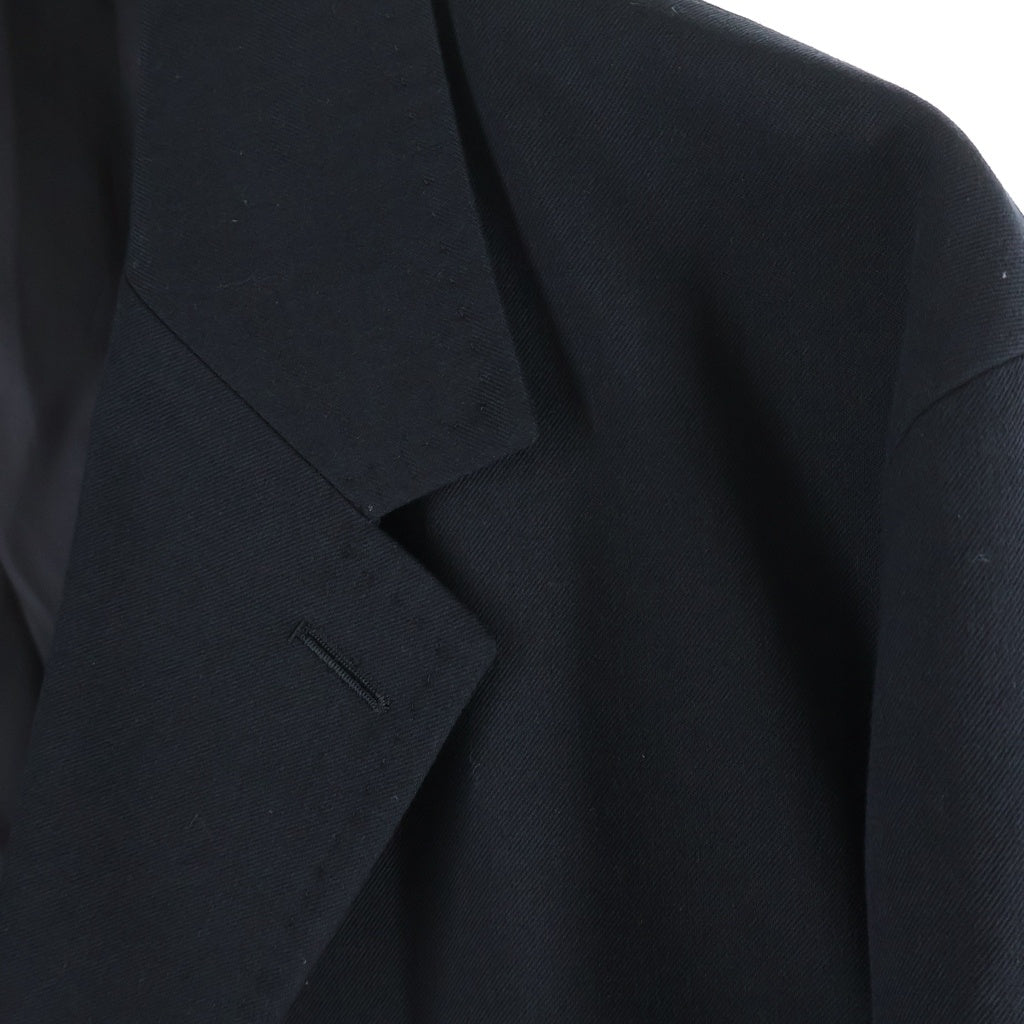 AURALEE(オーラリー) 22AW SUPER FINE WOOL COTTON TWILL OVER JACKET スーパー ファイン ウール コットン ツイル オーバー テーラードジャケット ブラック A22AJ01CW