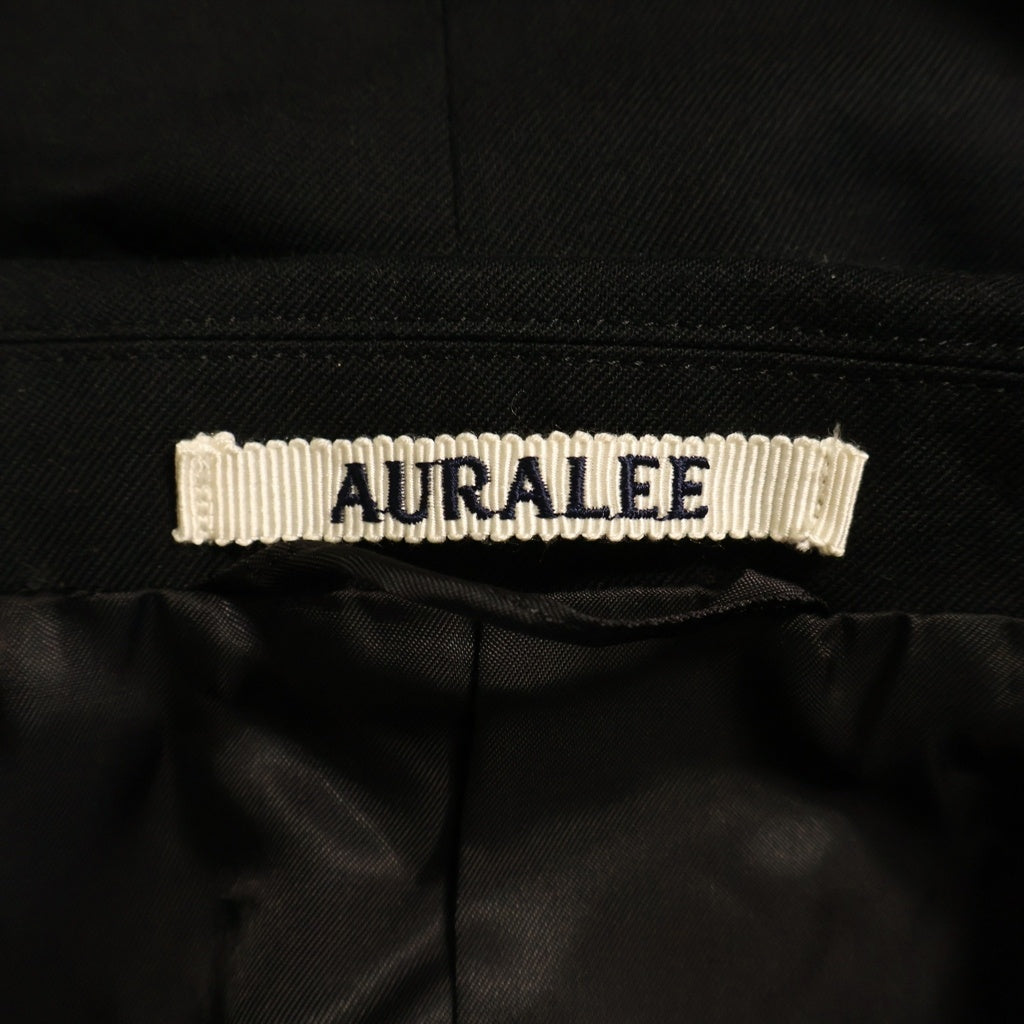 AURALEE(オーラリー) 22AW SUPER FINE WOOL COTTON TWILL OVER JACKET スーパー ファイン ウール コットン ツイル オーバー テーラードジャケット ブラック A22AJ01CW