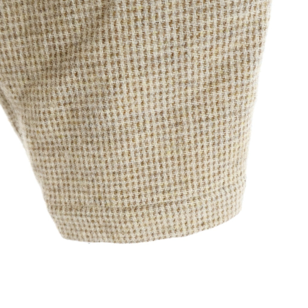 AURALEE(オーラリー) 22AW WOOL HAIRLINE LIGHT TWEED ZIP BLOUSON ウール ヘアライン ライト ツイード ジップアップ ブルゾンジャケット ベージュ A22AB01DT