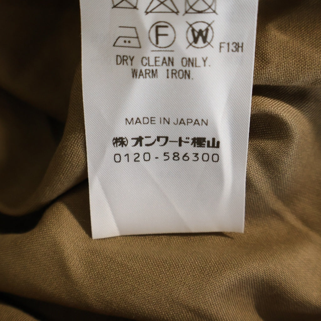ATON(エイトン) KYOTO TSURIZOME FL JACKET キョウト ツリゾメ ナイロン ブルゾン フライトジャケット ベージュ JKAGSM06
