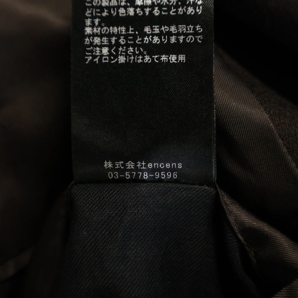 ssstein(シュタイン) W/SI SATIN OVERSIZED DOUBLE BREAST BLOUSON ウール シルク サテン オーバーサイズ ダブルブレスト ブルゾンジャケット ブラック ST.1064