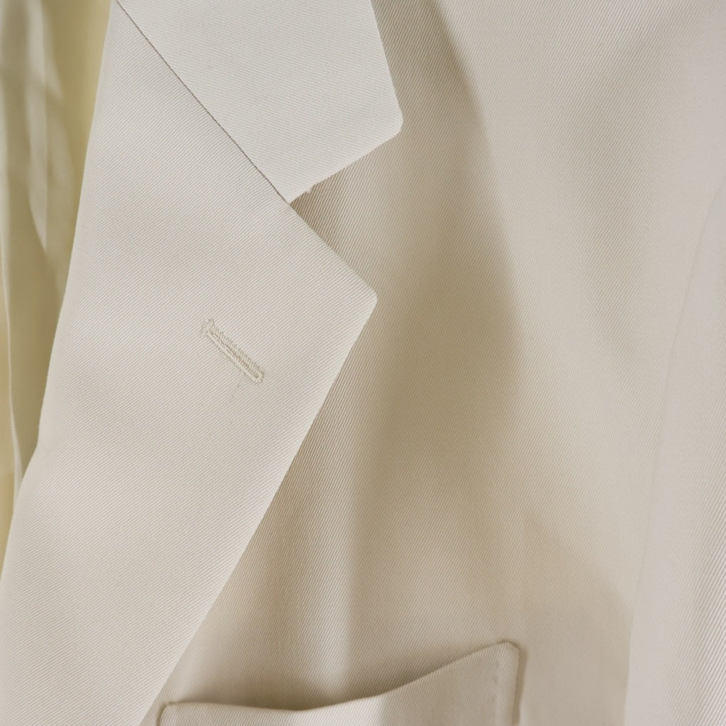 AURALEE(オーラリー) LIGHT WOOL MAX GABARDINE JACKET ライト ウール マックス ギャバジン テーラードジャケット ホワイト A23J02MG
