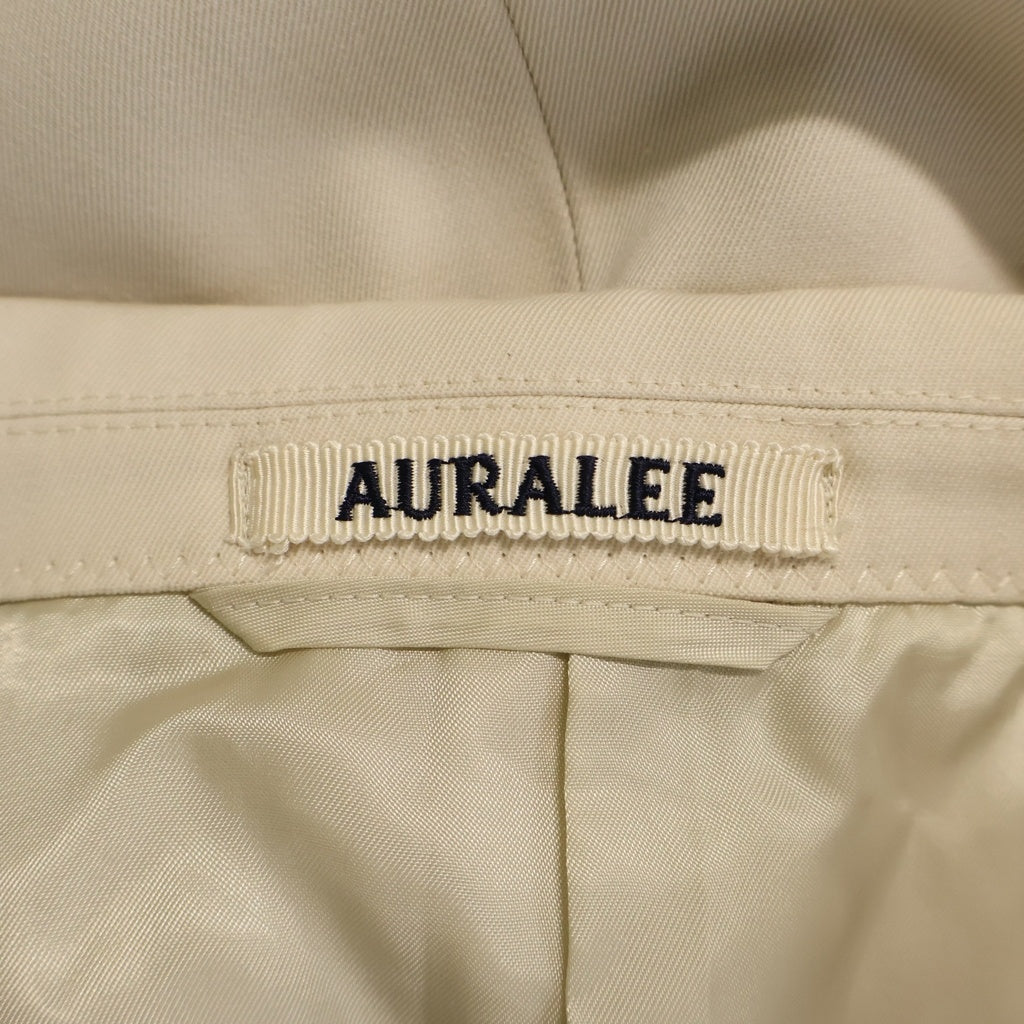 AURALEE(オーラリー) LIGHT WOOL MAX GABARDINE JACKET ライト ウール マックス ギャバジン テーラードジャケット ホワイト A23J02MG
