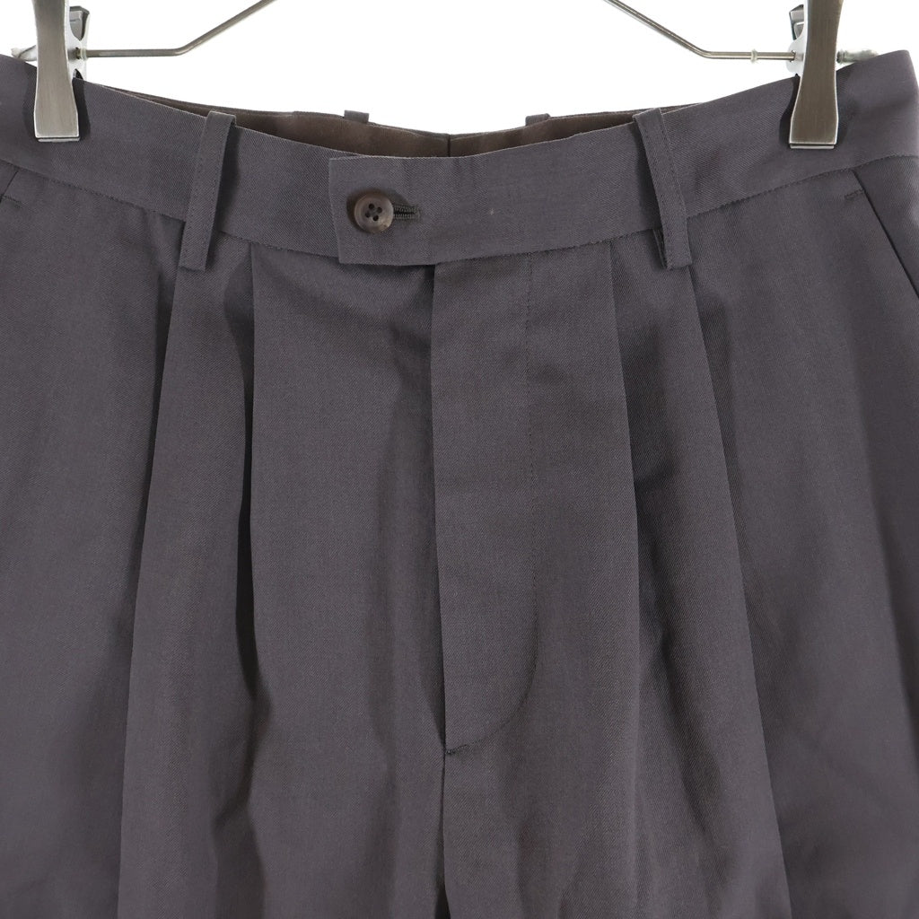 Stein(シュタイン) 21AW WIDE TAPERED TROUSERS ワイド テーパード トラウザーズ ウール パンツ チャコール ST.278-1