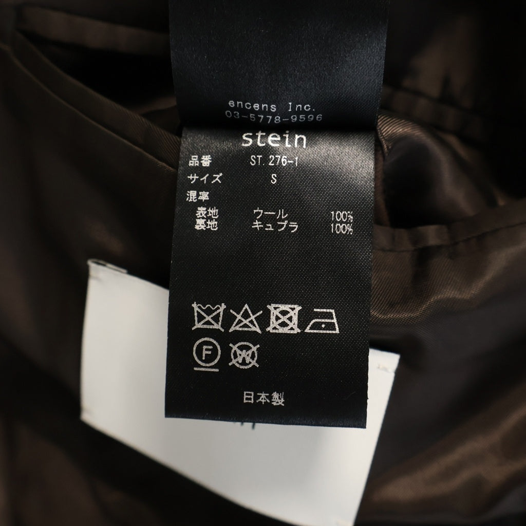 Stein(シュタイン) 21AW BREASTED JACKET オーバーサイズ ダブルブレスト ウール テーラードジャケット チャコール ST.276-1