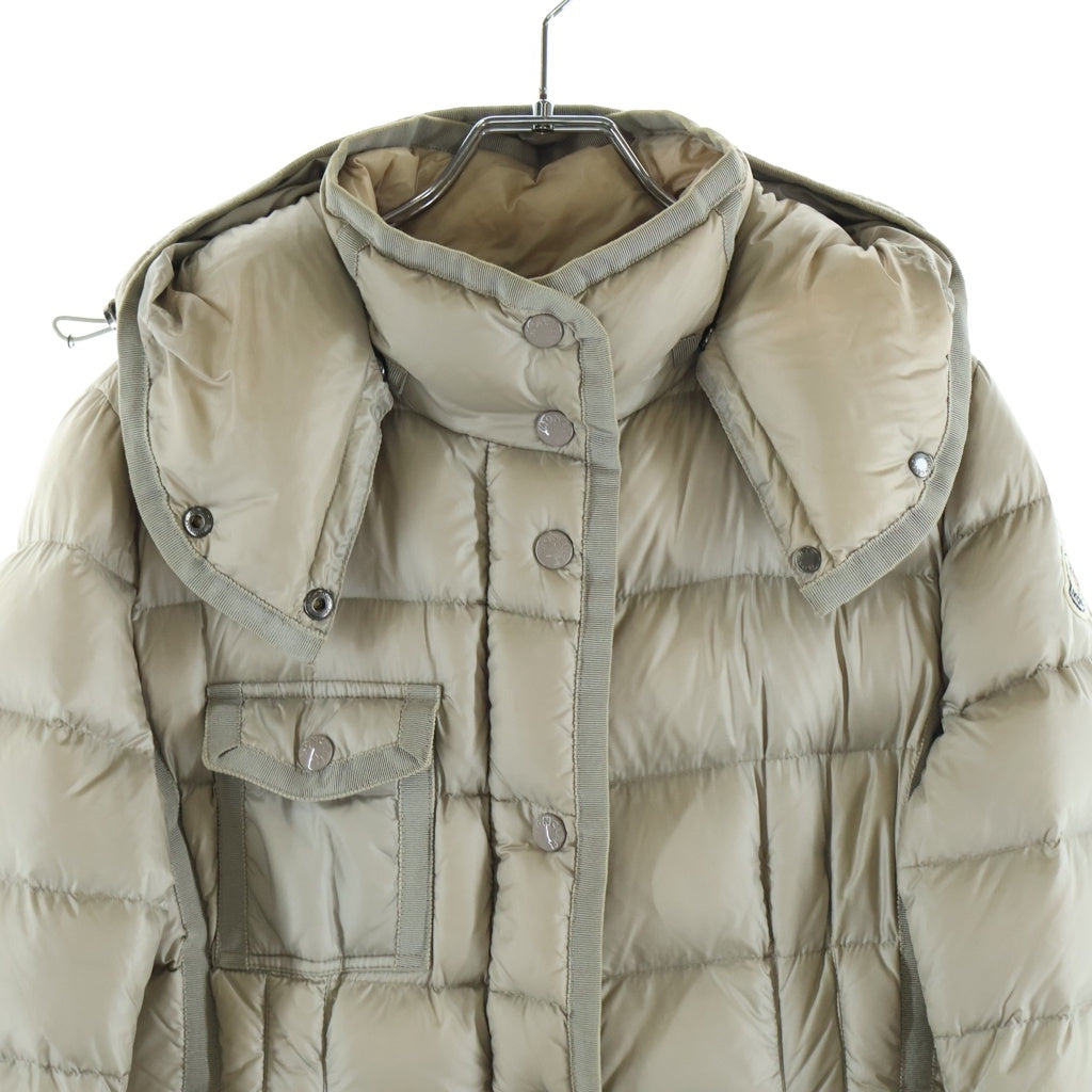 MONCLER(モンクレール) HERMINE エルミン フーデッド ダウンコート ジャケット グレー レディース 320934933905 53048