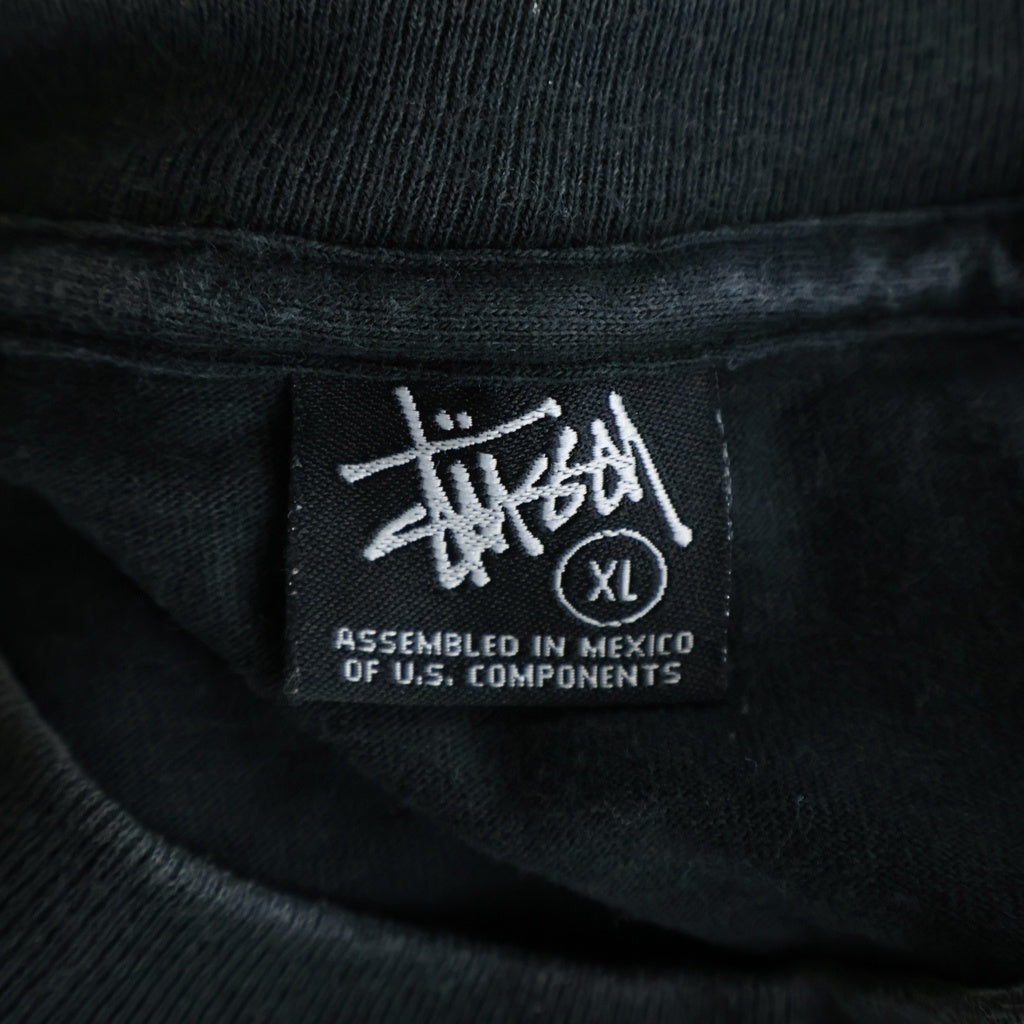 STUSSY(ステューシー) 00S OLD ROCK MY GOLD オールド ロックマイゴールド クルーネック半袖Tシャツ カットソー ブラック