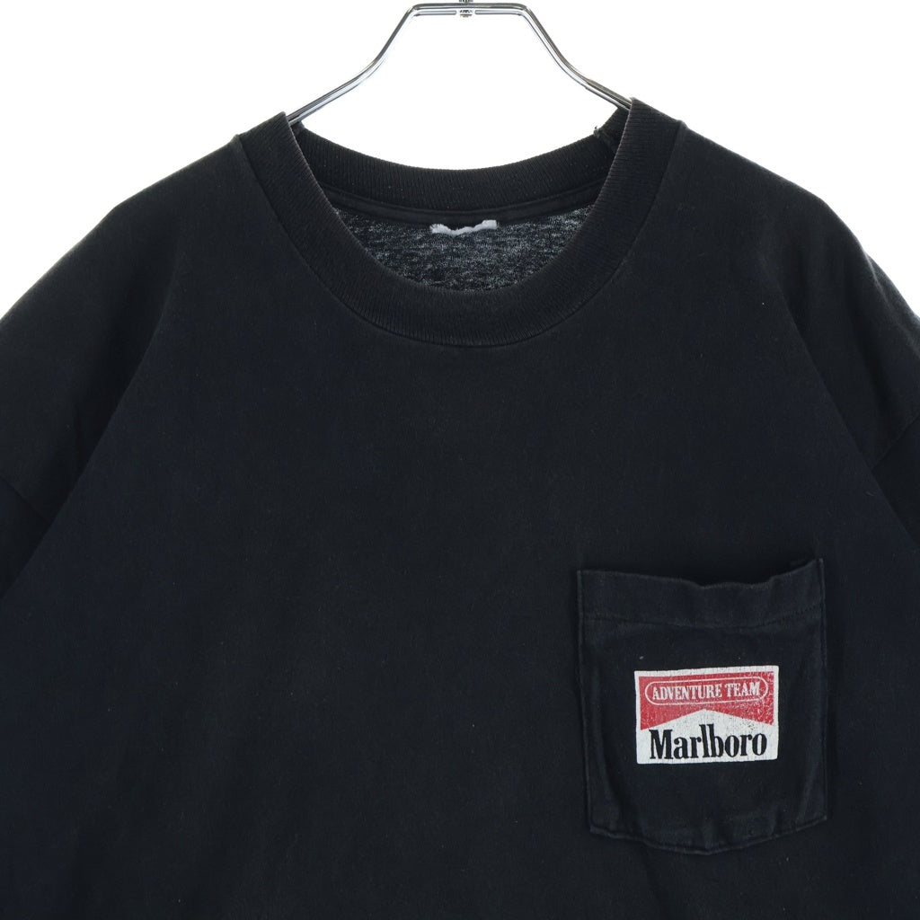 VINTAGE(ヴィンテージ) 90S VINTAGE Marlboro COYOTE BLUFF POCKET TEE ヴィンテージ マルボロ コヨーテ 両面プリント クルーネックTシャツ半袖 カットソー ブラック
