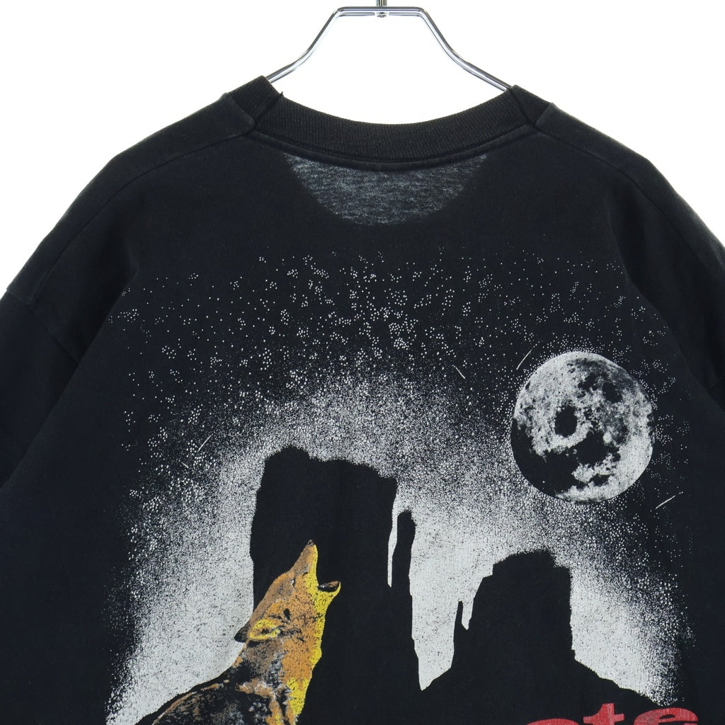 VINTAGE(ヴィンテージ) 90S VINTAGE Marlboro COYOTE BLUFF POCKET TEE ヴィンテージ マルボロ コヨーテ 両面プリント クルーネックTシャツ半袖 カットソー ブラック