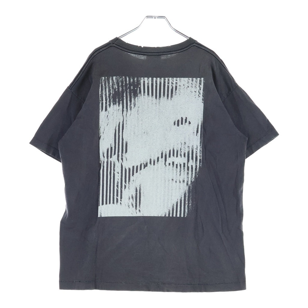 SAINT MICHAEL(セントマイケル) ×河村康輔 24SS KK SS TEE / LOVE BEYOND ラブビヨンドプリント クルーネック半袖Tシャツ カットソー グレー SM-YS8-0000-C23