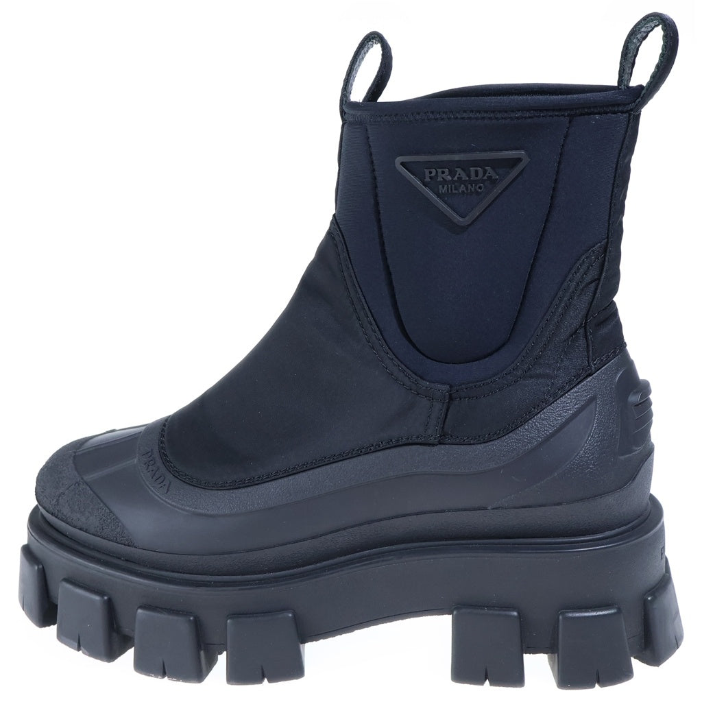 PRADA(プラダ) Re-Nylon モノリス リナイロン ギャバジン チェルシーサイドゴアブーツ ブラック 2UE029