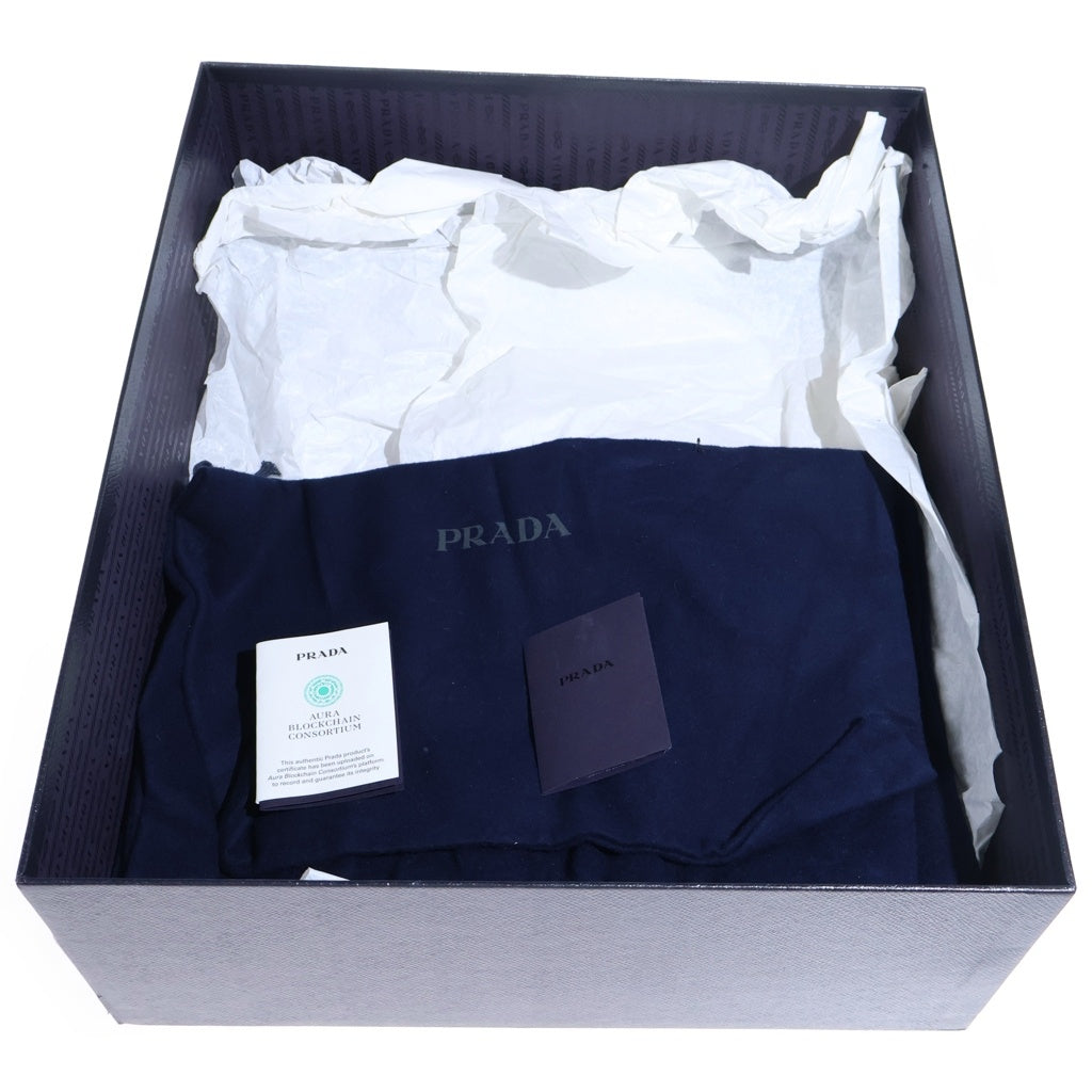 PRADA(プラダ) Re-Nylon モノリス リナイロン ギャバジン チェルシーサイドゴアブーツ ブラック 2UE029