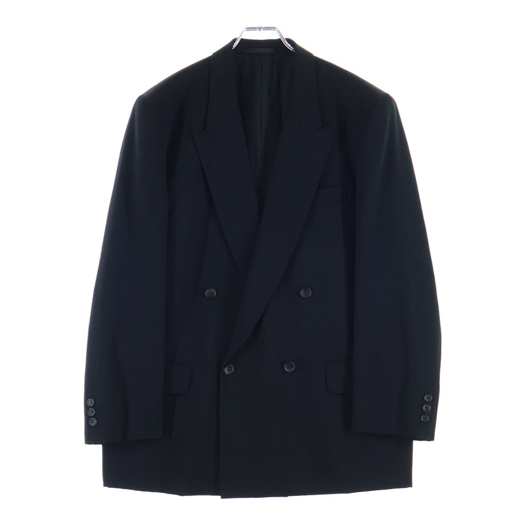 COMME des GARCONS HOMME(コムデギャルソンオム) 92AW AD1992 田中オム期 ウール ダブルブレスト テーラード ジャケット ブラック HS-05012M