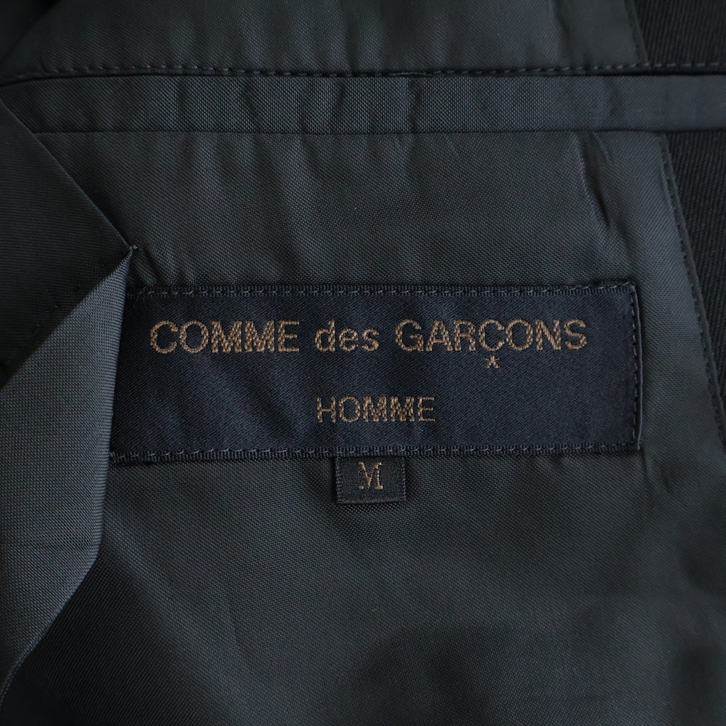 COMME des GARCONS HOMME(コムデギャルソンオム) 92AW AD1992 田中オム期 ウール ダブルブレスト テーラード ジャケット ブラック HS-05012M