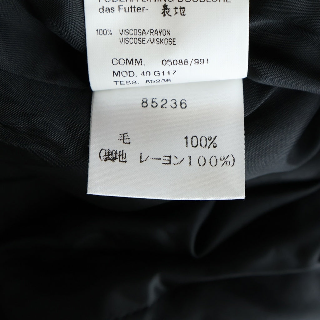 CosTUME NATIONAL HOMME(コスチューム ナショナル オム) ショールカラー 1B サイドライン ウール テーラードジャケット スラックス パンツ セットアップ ブラック 40-G117/40-P093