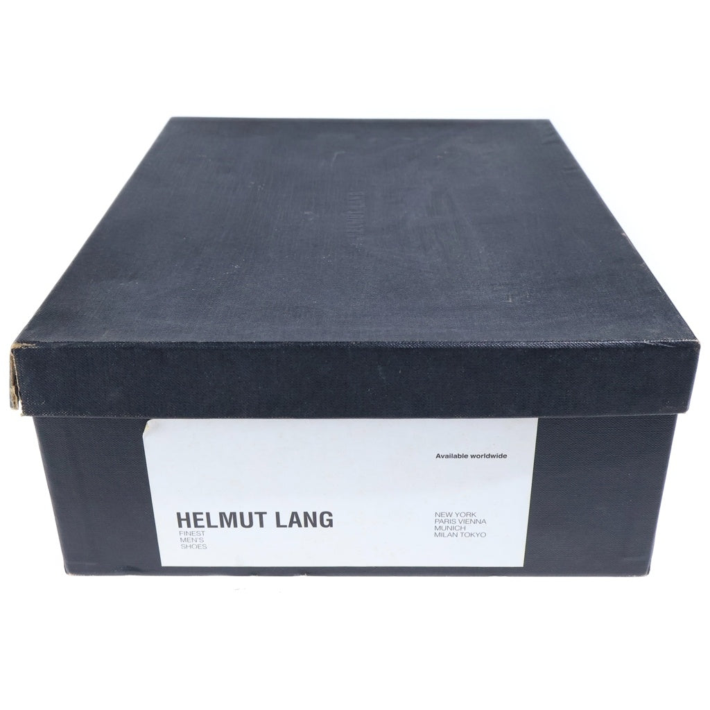HELMUT LANG(ヘルムートラング) 本人期 メダリオン ウィングチップ サイドジップ レザー ブーツ ブラック 087