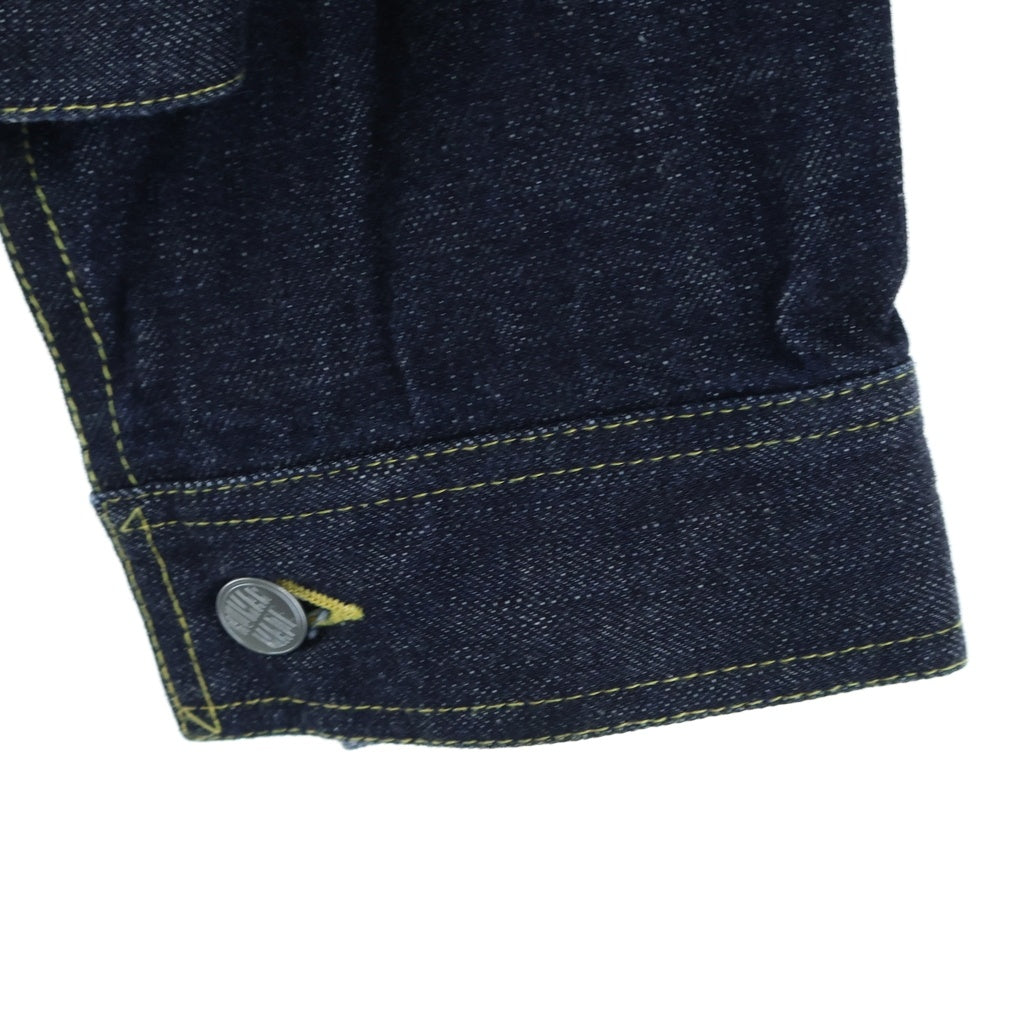 HUMAN MADE(ヒューマンメイド) 22AW ×LIL VERT UZI MADE DENIM JACKET リルウジヴァート ウジ メイド エンブロイダリー デニム ジャケット Gジャン インディゴ XX23JK005