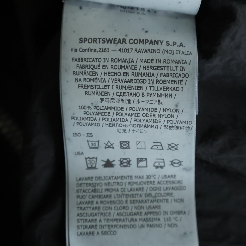 STONE ISLAND(ストーンアイランド) 22SS NYLON GARMENT DYED PACKABLE OVERSHIRT ナイロン ガーメント ダイ パッカブル ジップアップ ロゴワッペン オーバーシャツ ブルゾン ブラック 761512321