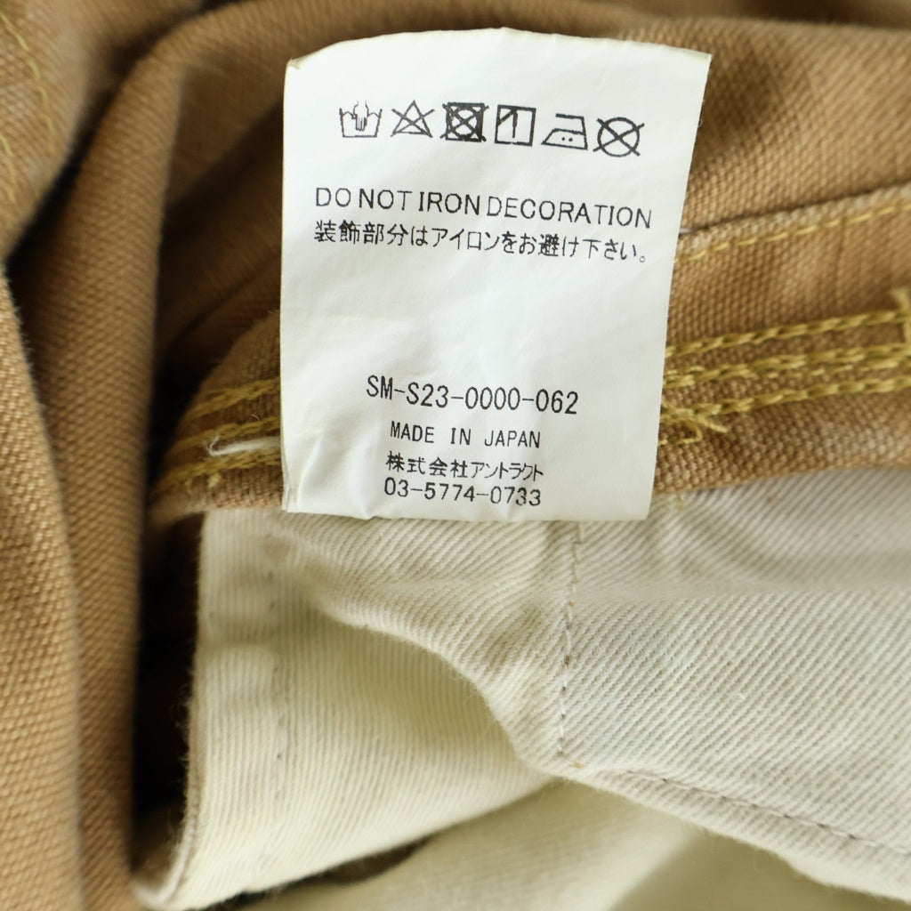 SAINT MICHAEL(セントマイケル) 23SS DOUBLE KNEE OVERALL ダック地 ダブルニー オーバーオール ブラウン SM-S23-0000-062
