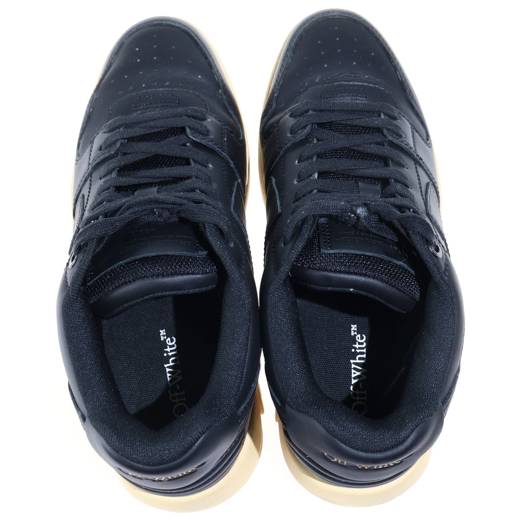 OFF-WHITE(オフホワイト) OUT OF OFFICE アウトオブオフィス レザー ローカットスニーカー ブラック OMIA189F23LEA0011010