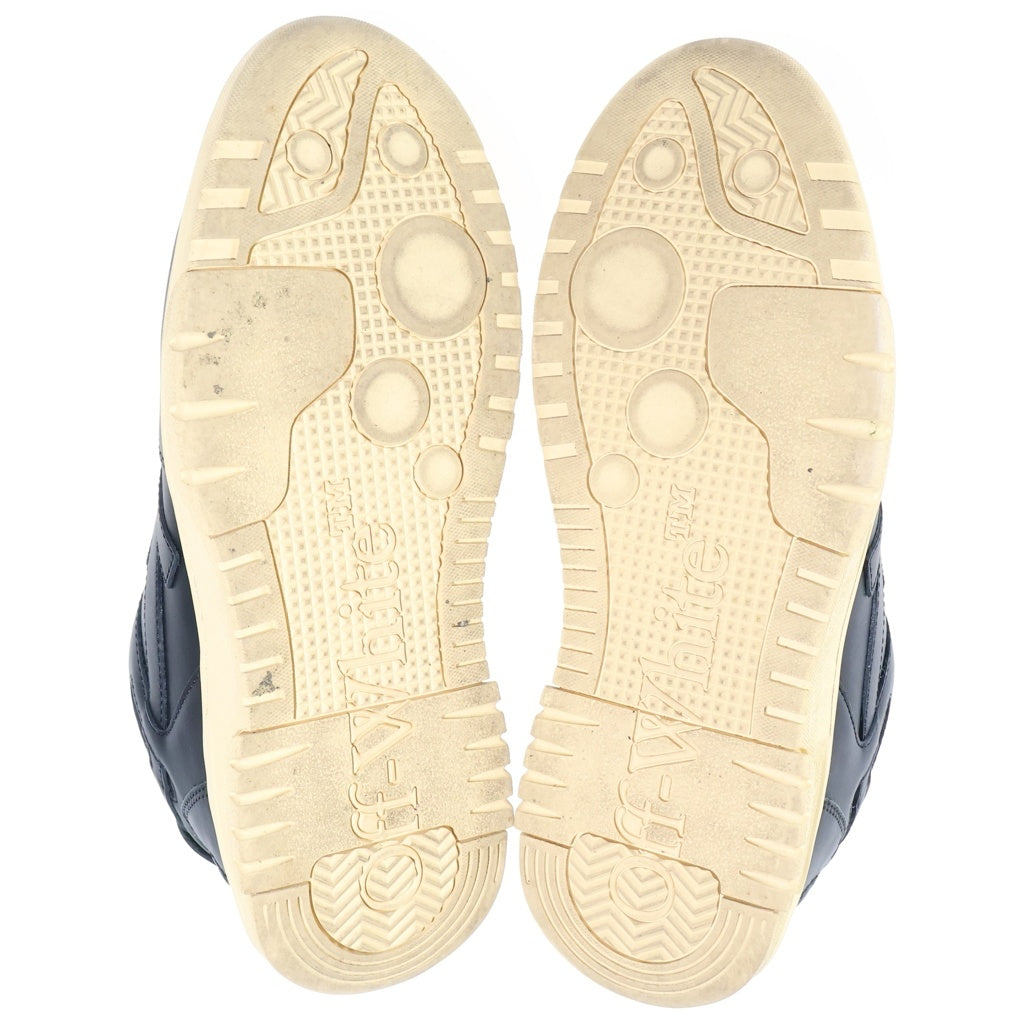 OFF-WHITE(オフホワイト) OUT OF OFFICE アウトオブオフィス レザー ローカットスニーカー ブラック OMIA189F23LEA0011010