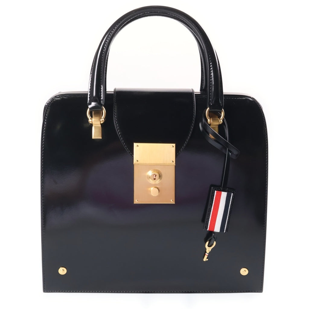 THOM BROWNE(トムブラウン) MRS. THOM ジュニア カーフレザー ハンドバッグ ブラック FAP002A-00003-001 レディース