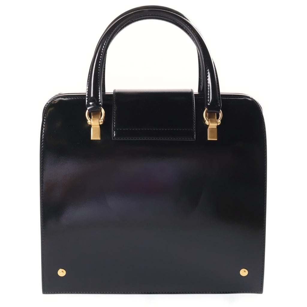 THOM BROWNE(トムブラウン) MRS. THOM ジュニア カーフレザー ハンドバッグ ブラック FAP002A-00003-001 レディース