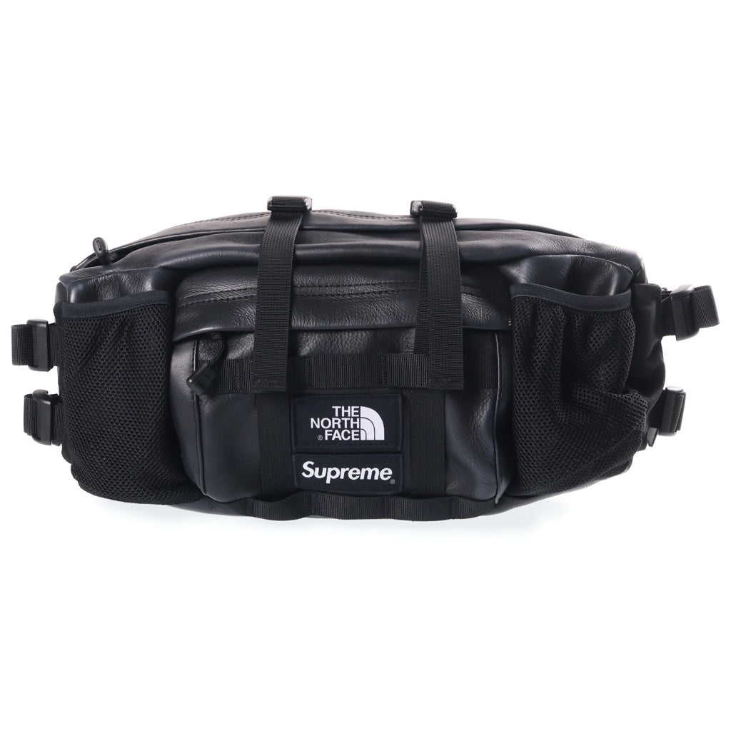 SUPREME(シュプリーム) 18AW ×THE NORTH FACE Leather Mountain Waist Bag ザノースフェイス レザー マウンテン ウエスト ショルダーバッグ ブラック NF0A3VJA