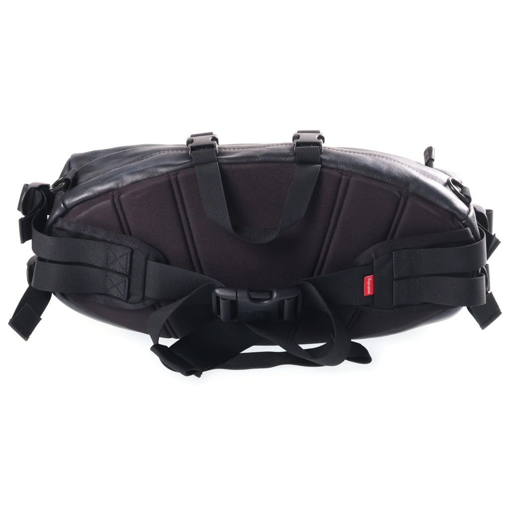 SUPREME(シュプリーム) 18AW ×THE NORTH FACE Leather Mountain Waist Bag ザノースフェイス レザー マウンテン ウエスト ショルダーバッグ ブラック NF0A3VJA