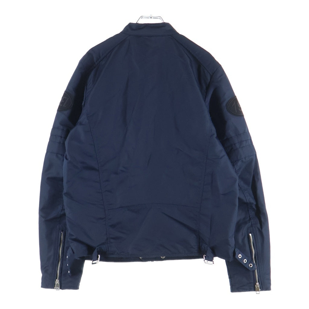 DIESEL(ディーゼル) J-GLORY JACKET ロゴラバーワッペン シングル ライダース ジャケット 00SKL8