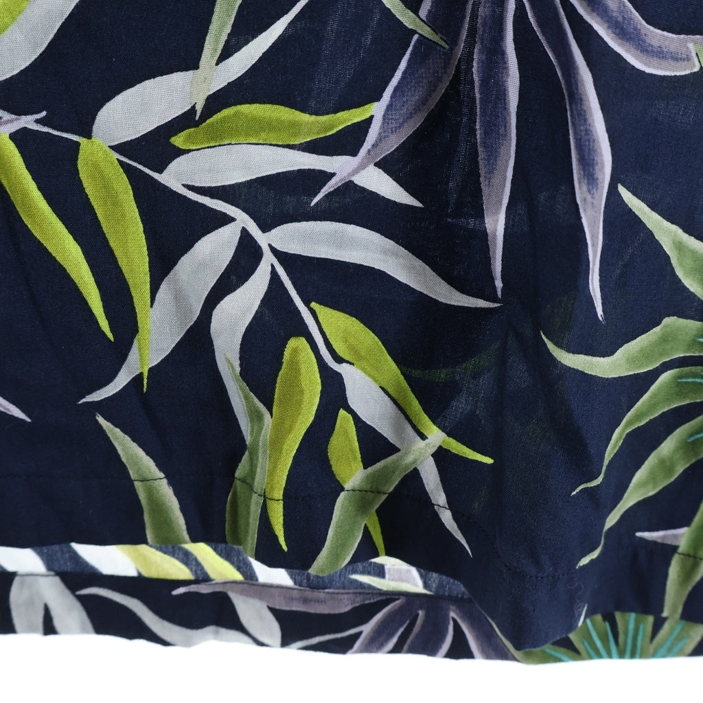 WACKO MARIA(ワコマリア) 17SS PRINTED FLOWER S/S HAWAIIAN SHIRT プリンテッド フラワー ハワイアン 花柄 半袖アロハシャツ ネイビー 17SS-WMS-HI02