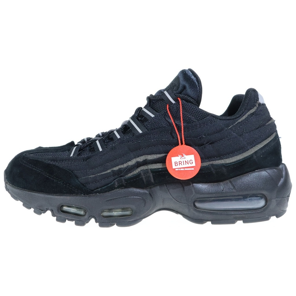 NIKE(ナイキ) ×COMME des GARCONS AIR MAX 95 コムデギャルソン エアマックス スウェードトゥ ローカットスニーカー ブラック US8/26cm CU8406-001