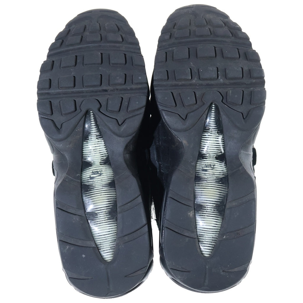 NIKE(ナイキ) ×COMME des GARCONS AIR MAX 95 コムデギャルソン エアマックス スウェードトゥ ローカットスニーカー ブラック US8/26cm CU8406-001