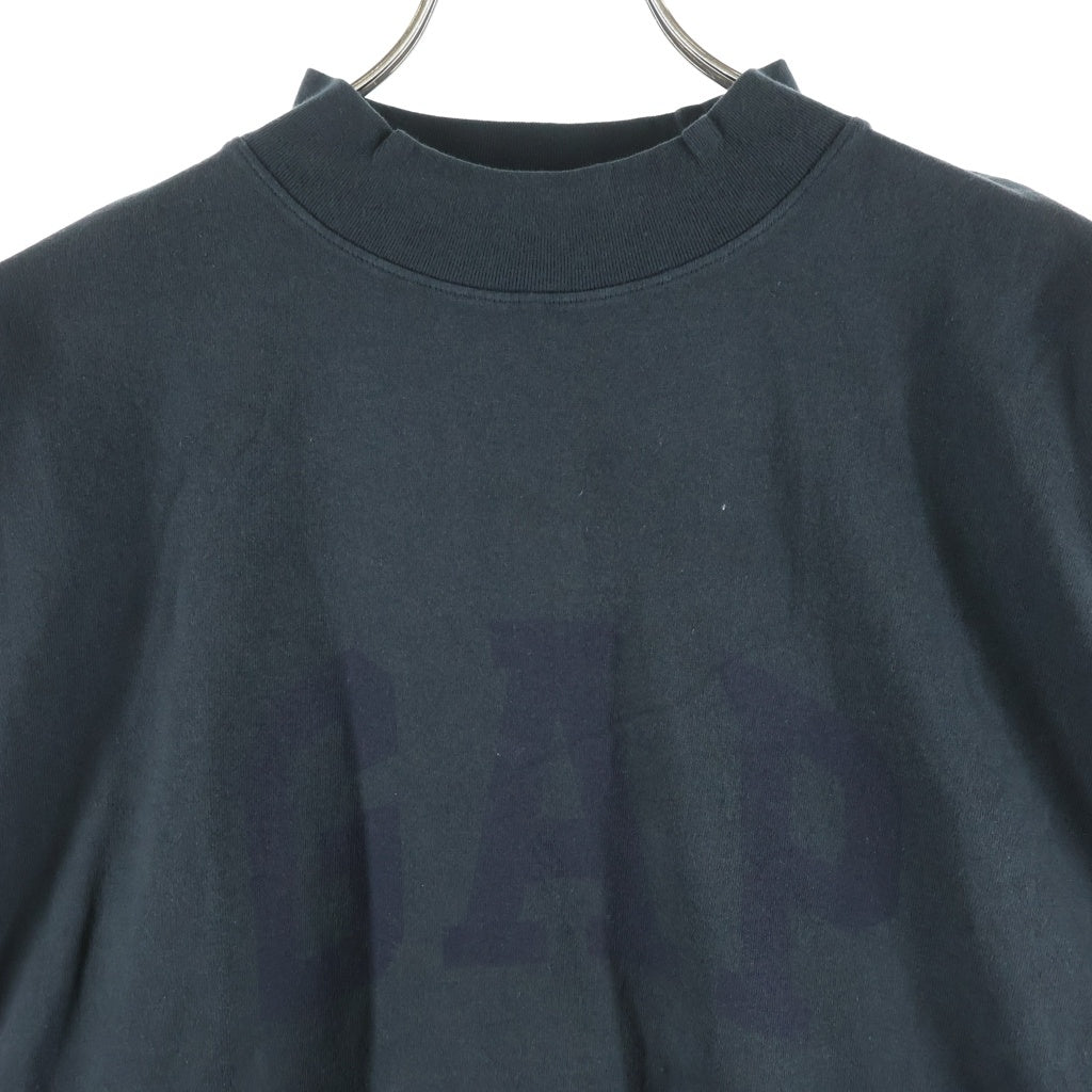 Yeezy Gap Engineered by Balenciaga(イージー ギャップ エンジニアードバイ バレンシアガ) Dove Long-Sleeve Tee ドーヴ ロゴプリント モックネック長袖Tシャツ カットソー グリーン 471305-02-1
