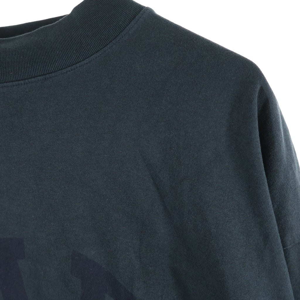Yeezy Gap Engineered by Balenciaga(イージー ギャップ エンジニアードバイ バレンシアガ) Dove Long-Sleeve Tee ドーヴ ロゴプリント モックネック長袖Tシャツ カットソー グリーン 471305-02-1
