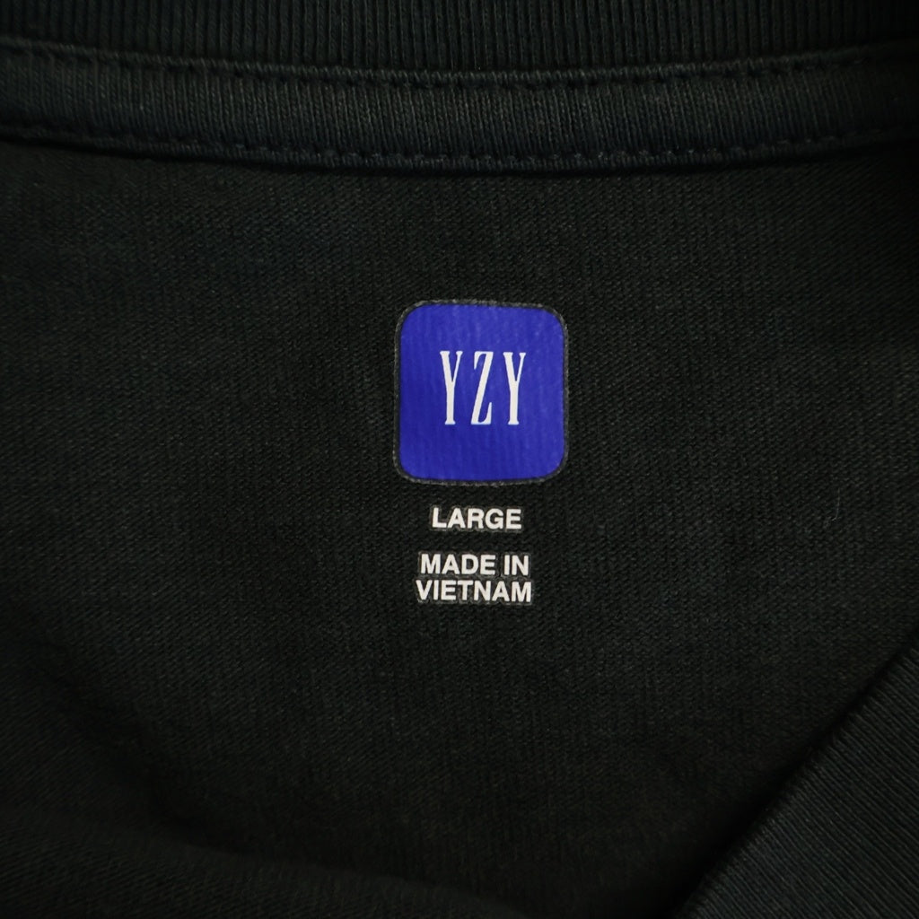 Yeezy Gap Engineered by Balenciaga(イージー ギャップ エンジニアードバイ バレンシアガ) Dove Long-Sleeve Tee ドーヴ ロゴプリント モックネック長袖Tシャツ カットソー グリーン 471305-02-1