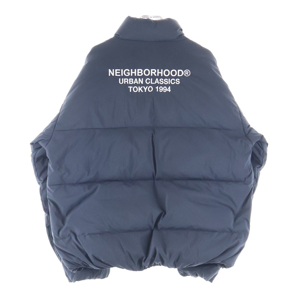 NEIGHBORHOOD(ネイバーフッド) 25AW CLASSIC DOWN JACKET バックロゴ刺繍 クラシックダウンジャケット ネイビー 252TSNH-JKM08