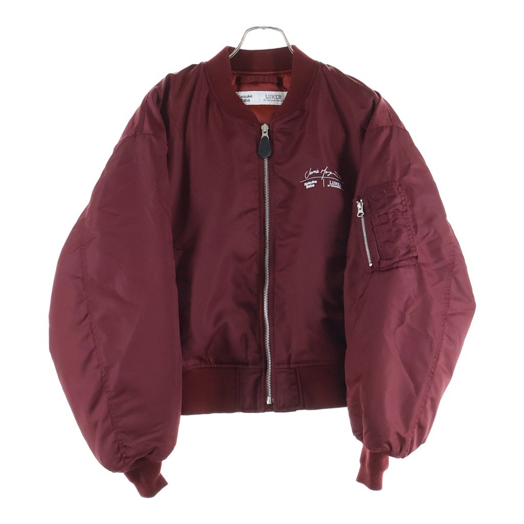 LUKER BY NEIGHBORHOOD(ルーカーバイネイバーフッド) 25SS ×KEISUKE BABA FEAT. JAMIE MORGAN MA-1 FLIGHT JACKET フライトジャケット ジップアップブルゾン 251SZLK-JKM01S