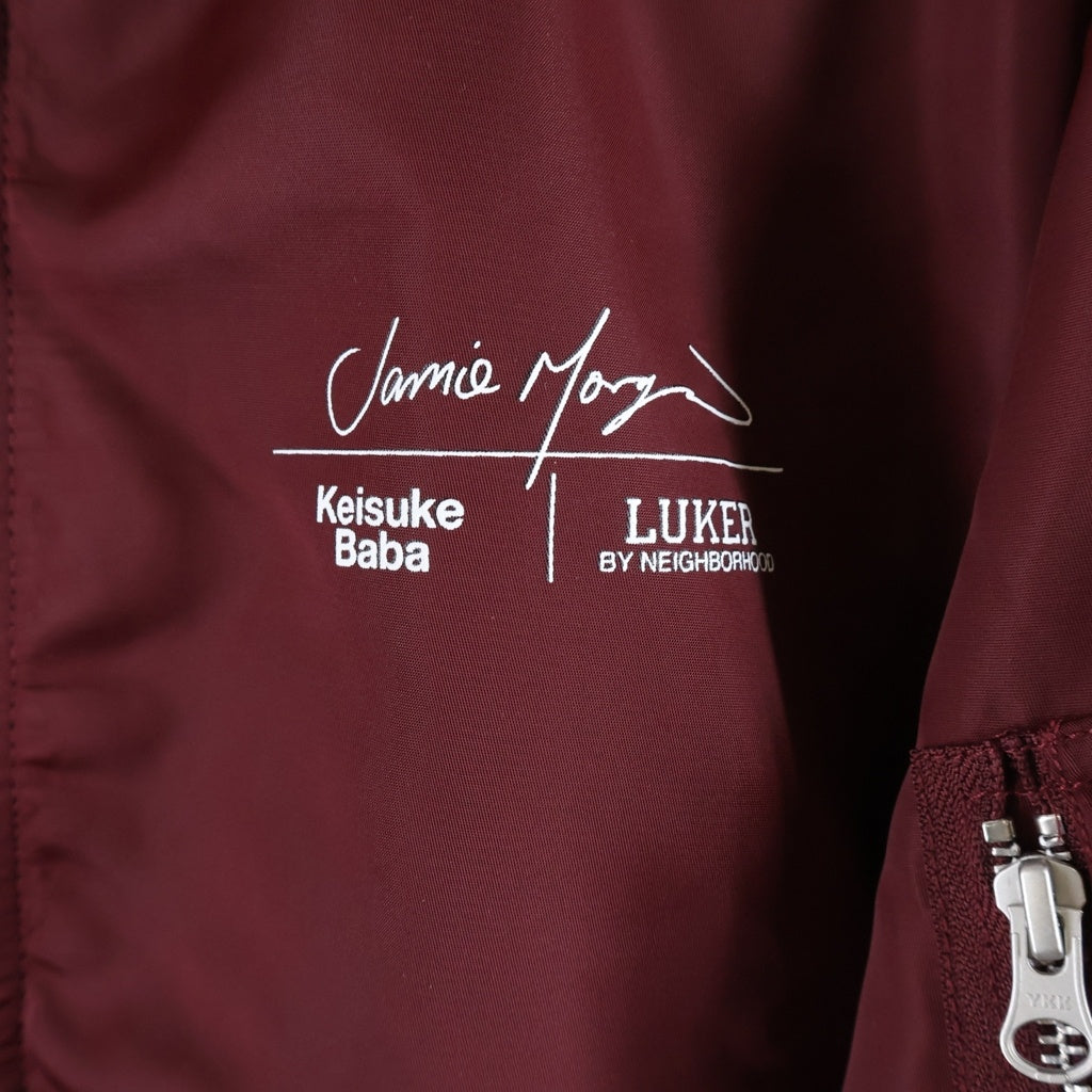 LUKER BY NEIGHBORHOOD(ルーカーバイネイバーフッド) 25SS ×KEISUKE BABA FEAT. JAMIE MORGAN MA-1 FLIGHT JACKET フライトジャケット ジップアップブルゾン 251SZLK-JKM01S