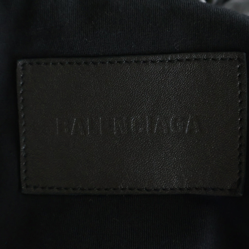 BALENCIAGA(バレンシアガ) 26SS TRACKSUIT JACKET シャイニーラムスキン トラックジャケット ジップアップブルゾン ブラック 869734 TUS02