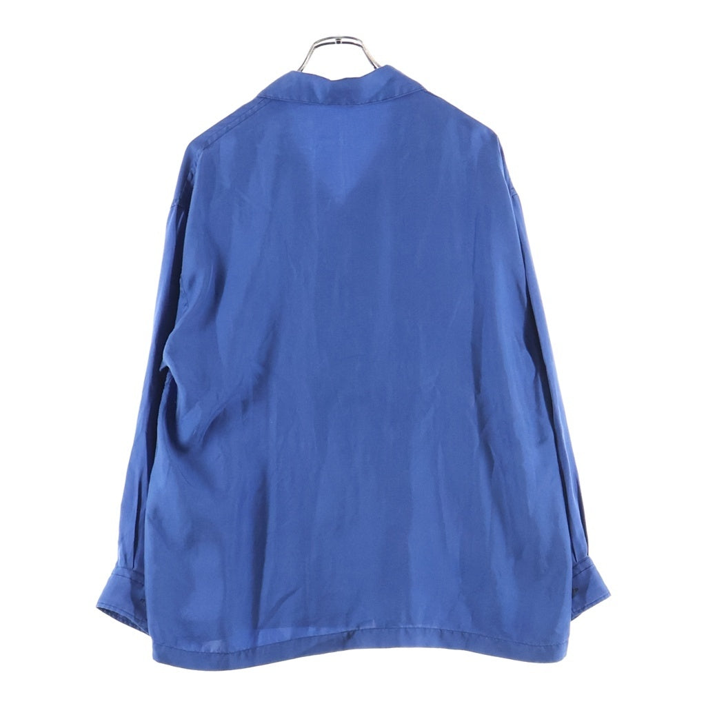 Porter Classic(ポータークラシック) H/W INDIGO SILK LONG SHIRT 藍染 長袖シルクシャツ ブルー PC-024-3935