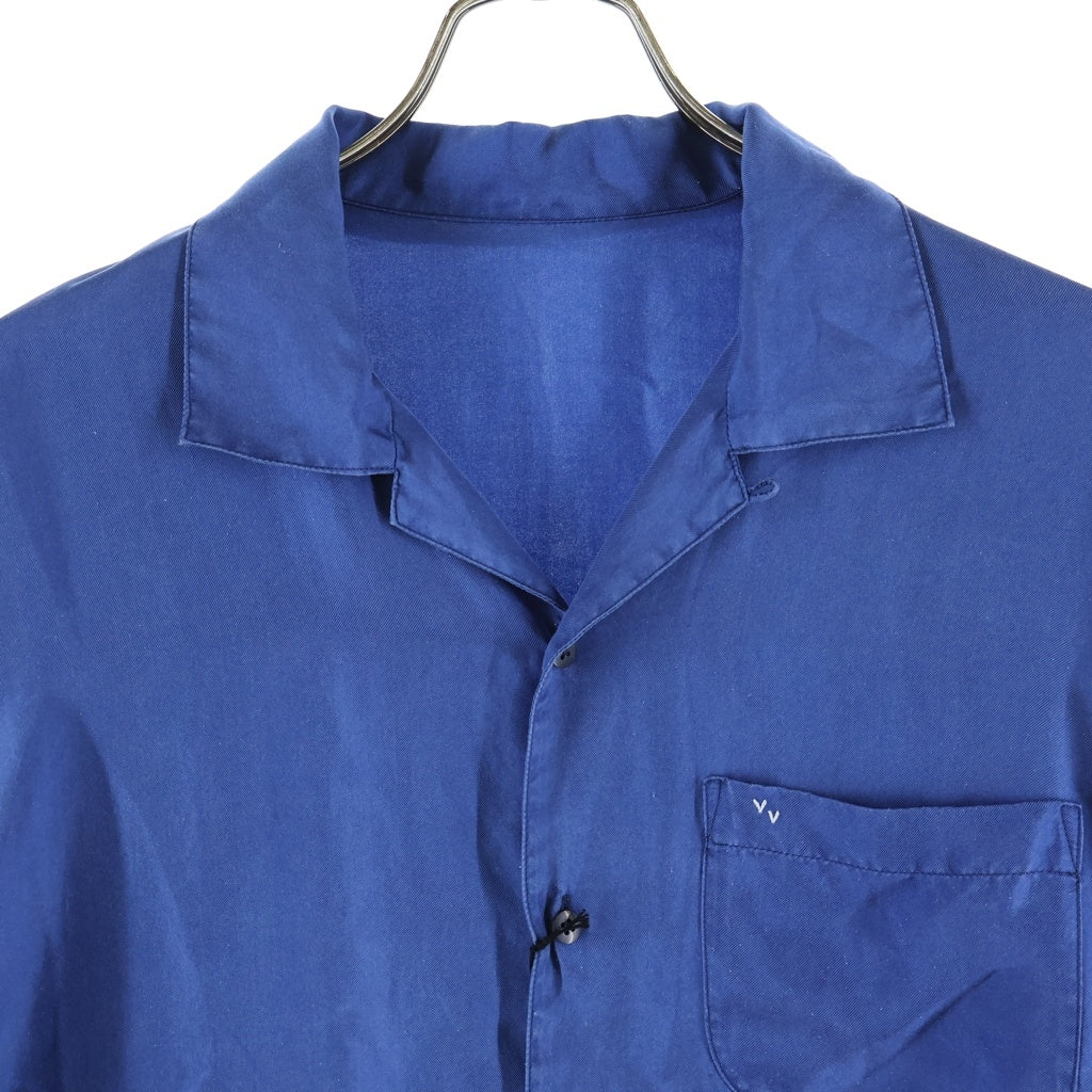 Porter Classic(ポータークラシック) H/W INDIGO SILK LONG SHIRT 藍染 長袖シルクシャツ ブルー PC-024-3935