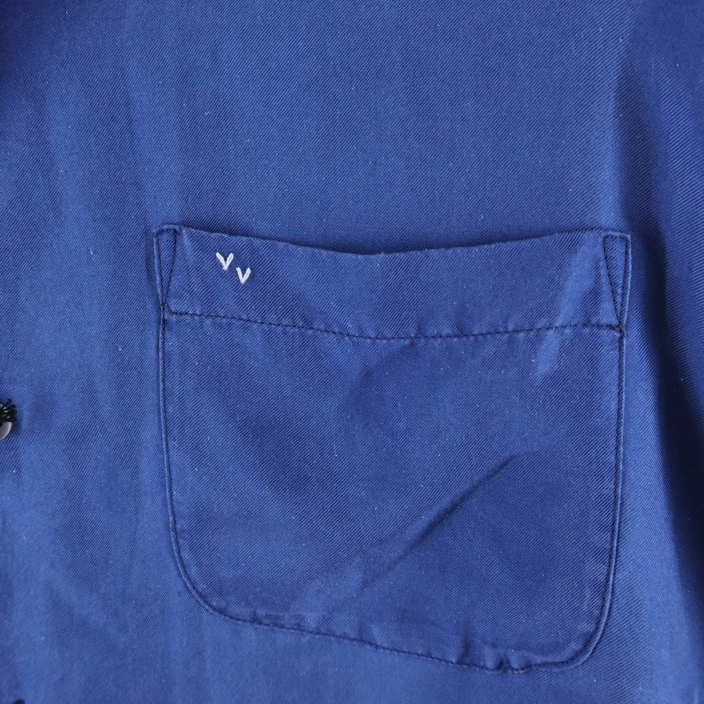 Porter Classic(ポータークラシック) H/W INDIGO SILK LONG SHIRT 藍染 長袖シルクシャツ ブルー PC-024-3935